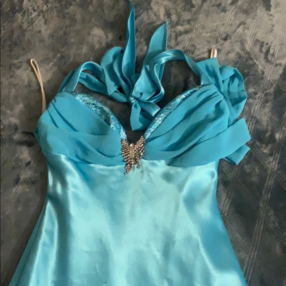 Light Blue long Prom Dress
